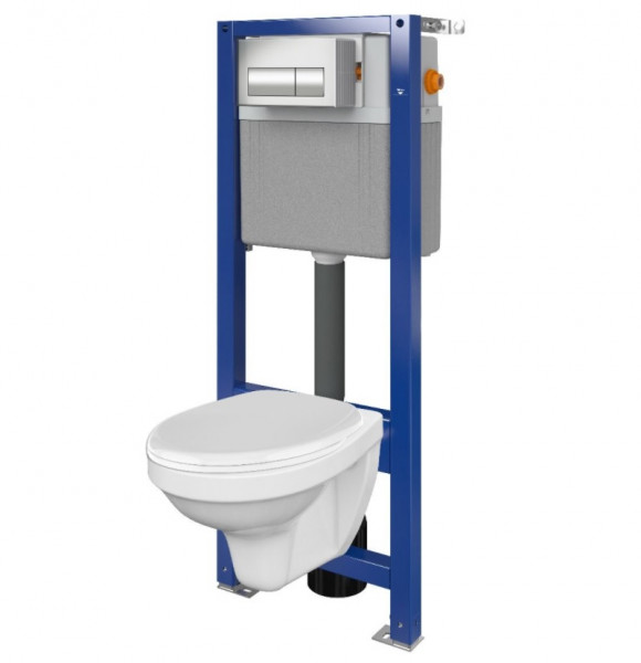 Hangend Toilet Set Allibert MILOS 520mm Wit